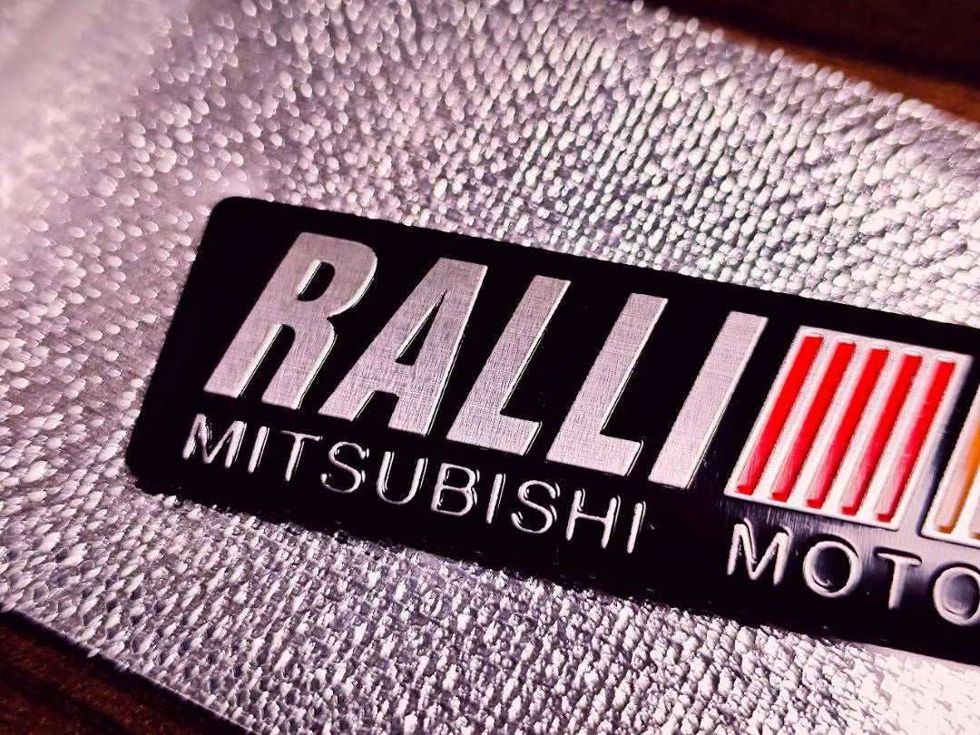 [¡Nuevo producto! ] Emblema adhesivo de aluminio de alta calidad RALLI ART (Mitsubishi) B | 【新製品！】高品質 アルミ製のRALLI ART（三菱）エンブレムステッカー B