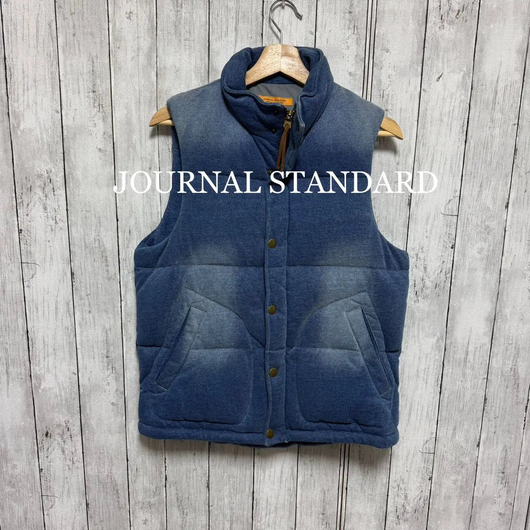 [Good condition] JOURNAL STANDARD Indigo down vest!