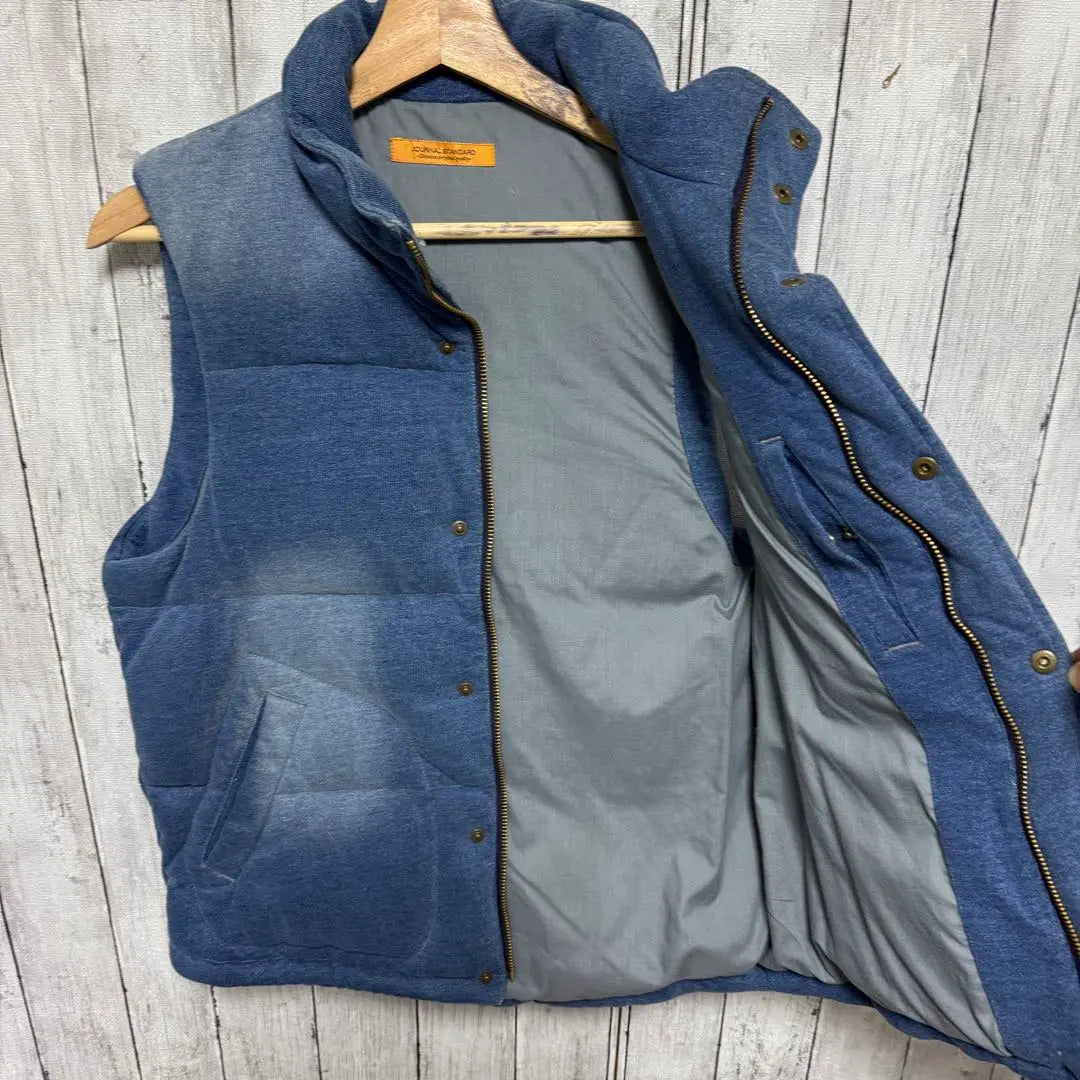 [Good condition] JOURNAL STANDARD Indigo down vest!