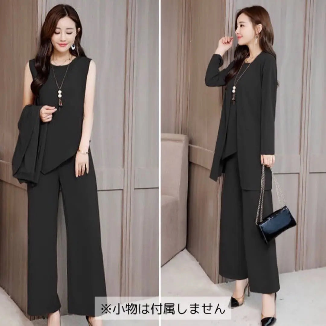 Price reduction Setup Large size neat pants suit 3-piece set