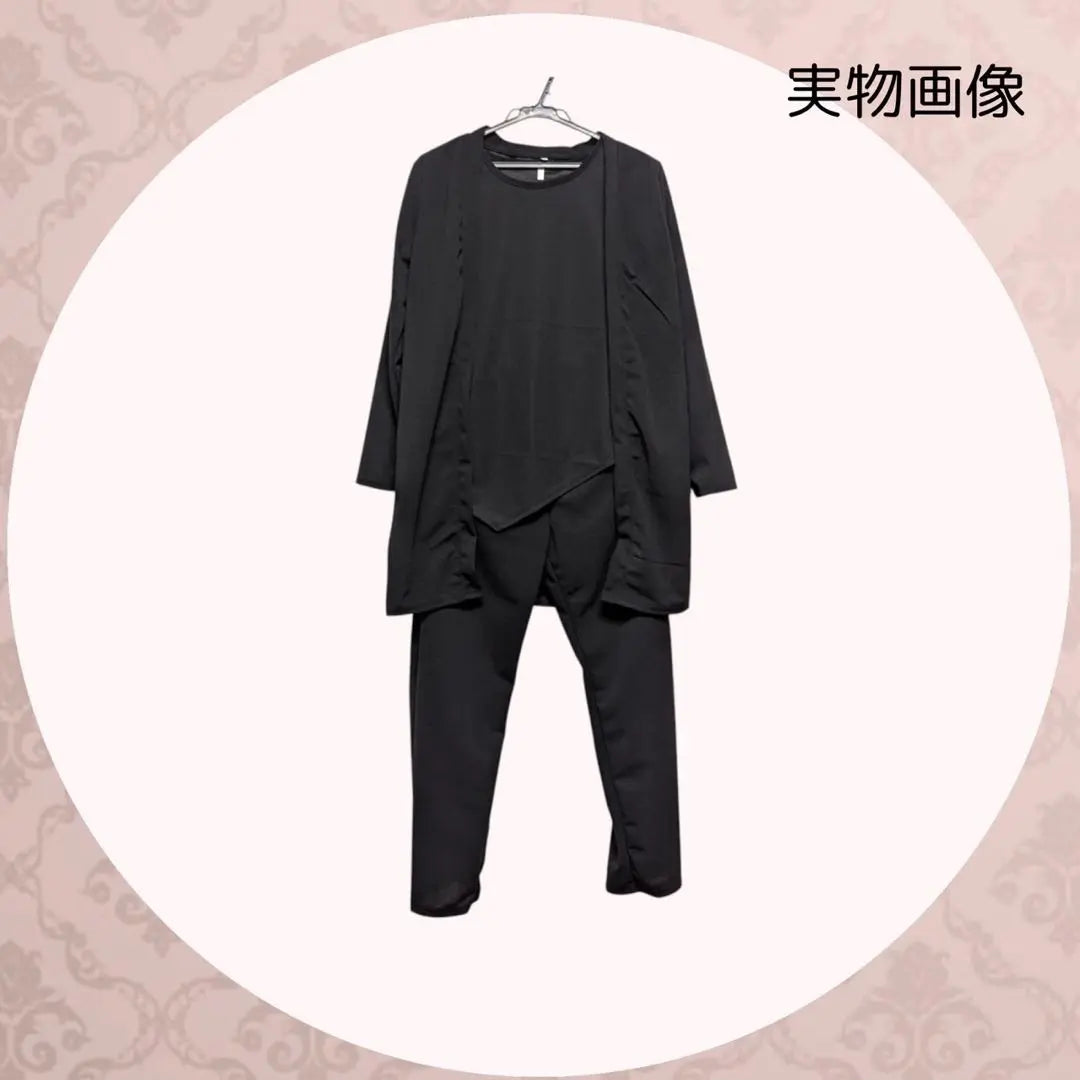 Price reduction Setup Large size neat pants suit 3-piece set