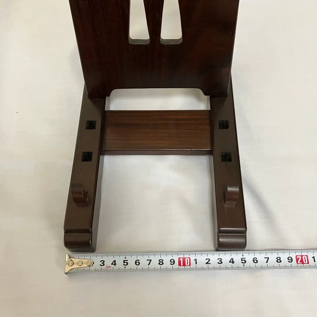 Soporte para platos de madera, incorporado, ajuste de 3 niveles