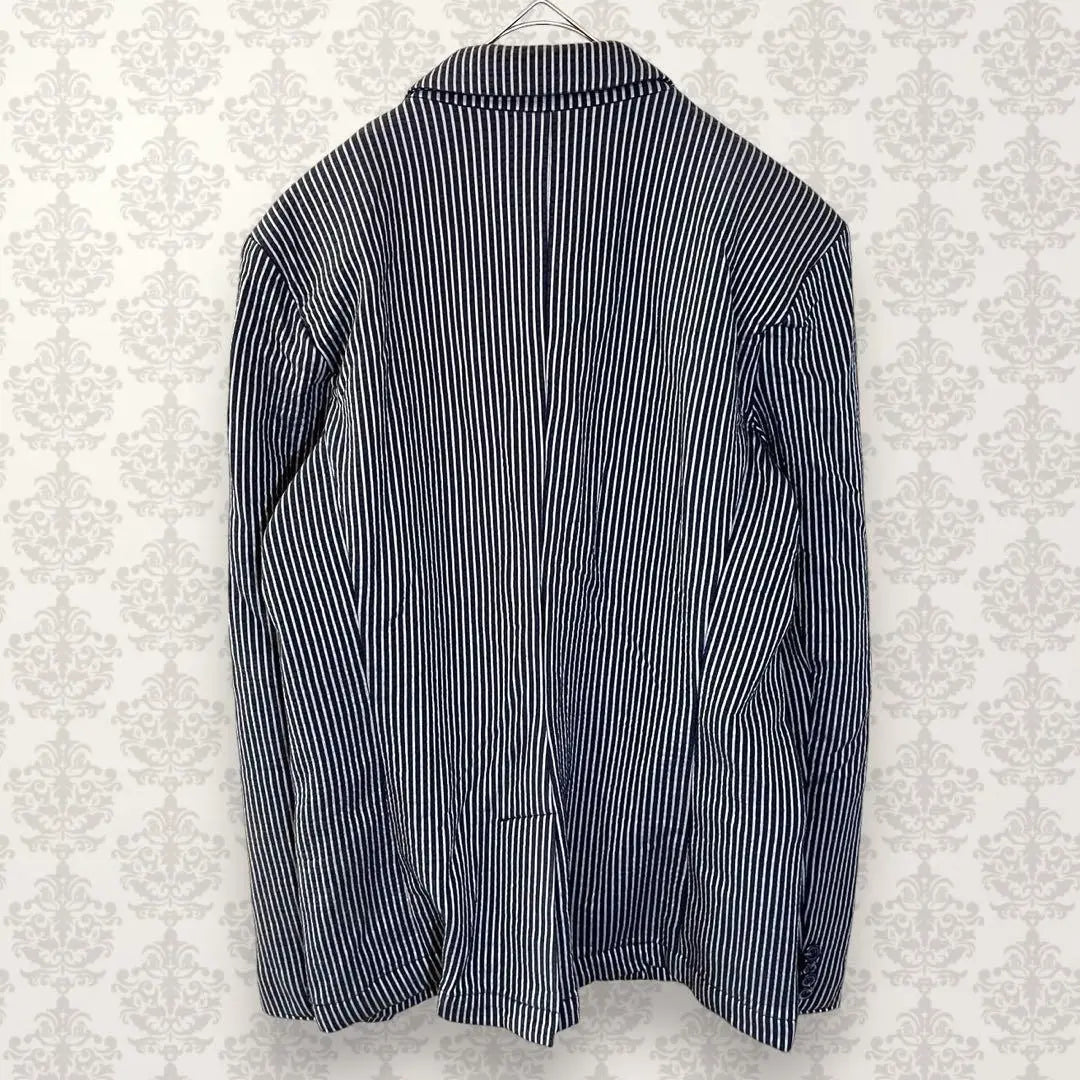 ZARA [M] Tailored jacket stripe is formal stretch zara