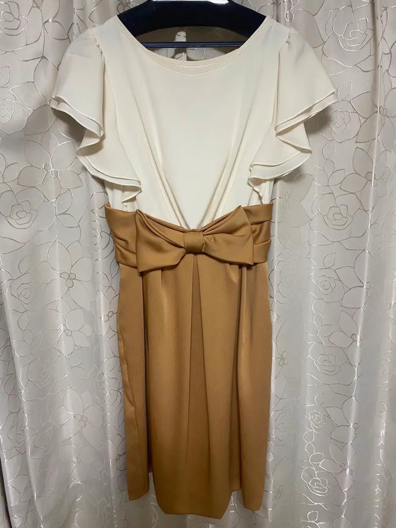 Aimer Party Dress Beige Good Condition