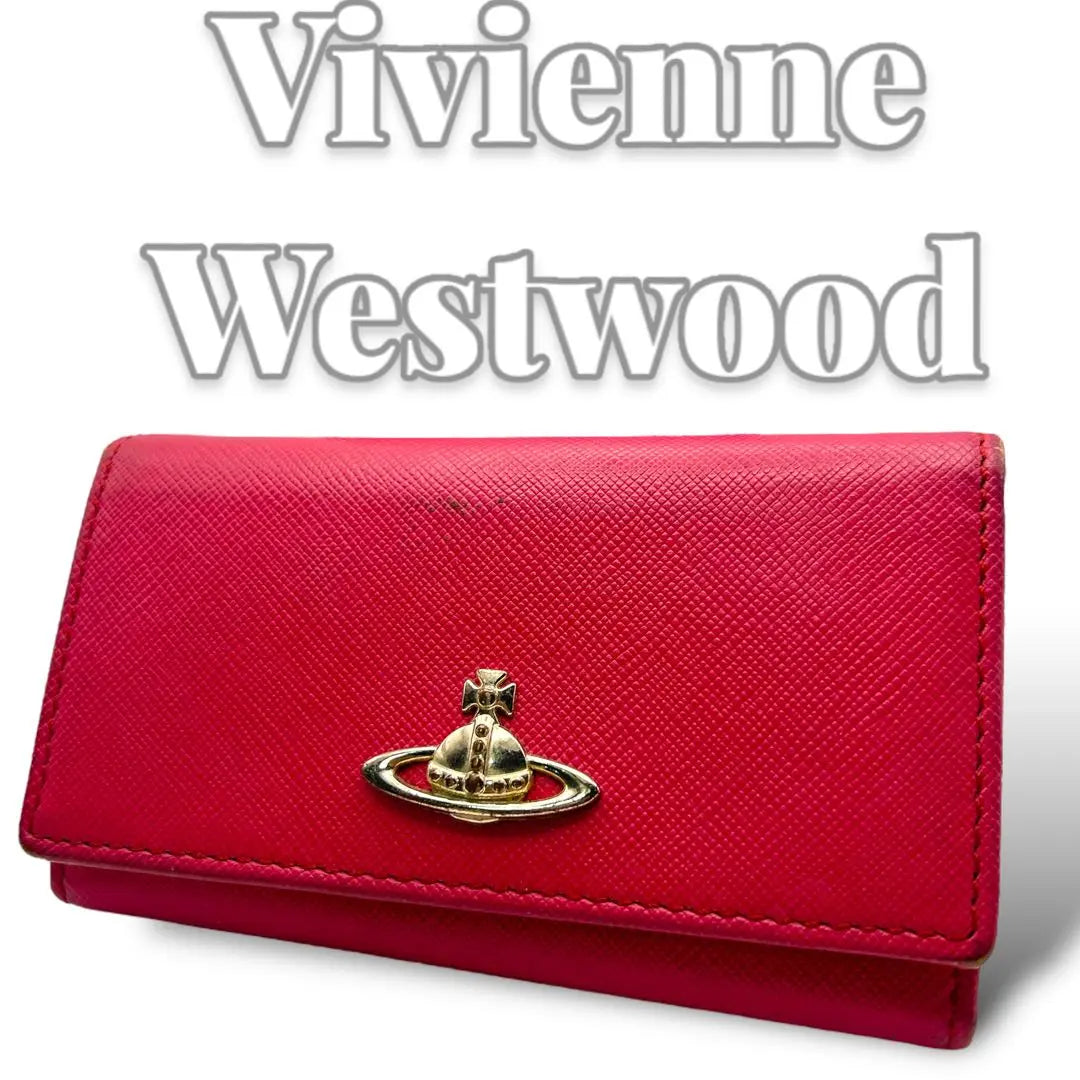 Vivienne Westwood Estuche para llaves de cuero para mujer 6696 | Vivienne Westwood レザー レディース キーケース 6696