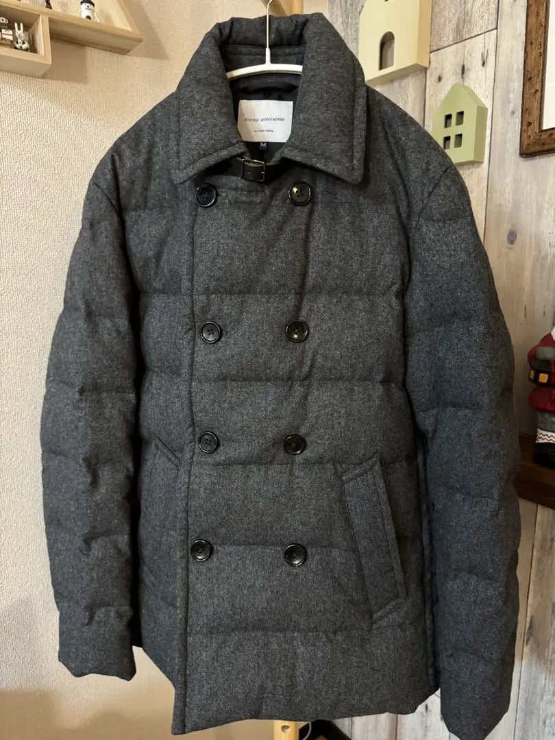 nano・universe down jacket M size gray