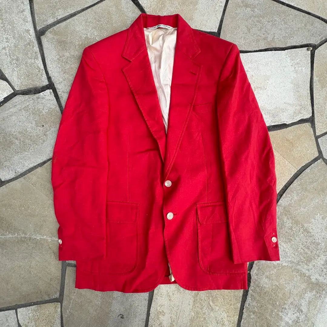 [IZOD LACOSTE] 70s tailored jacket, yarn tag, rare