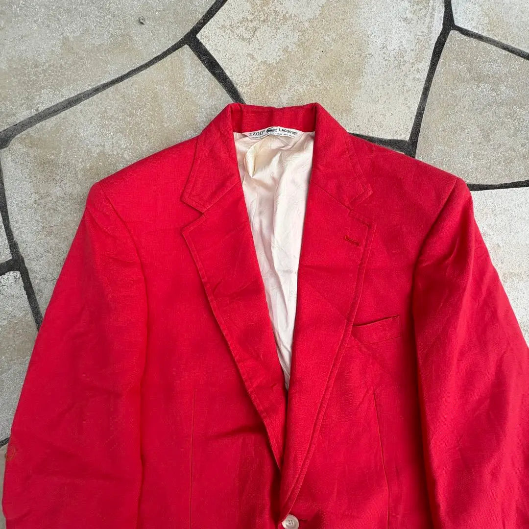 [IZOD LACOSTE] 70s tailored jacket, yarn tag, rare