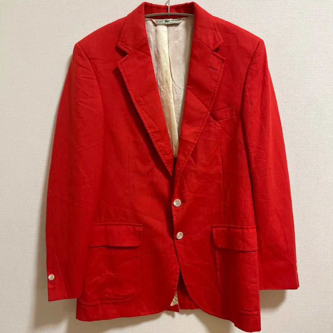 [IZOD LACOSTE] 70s tailored jacket, yarn tag, rare