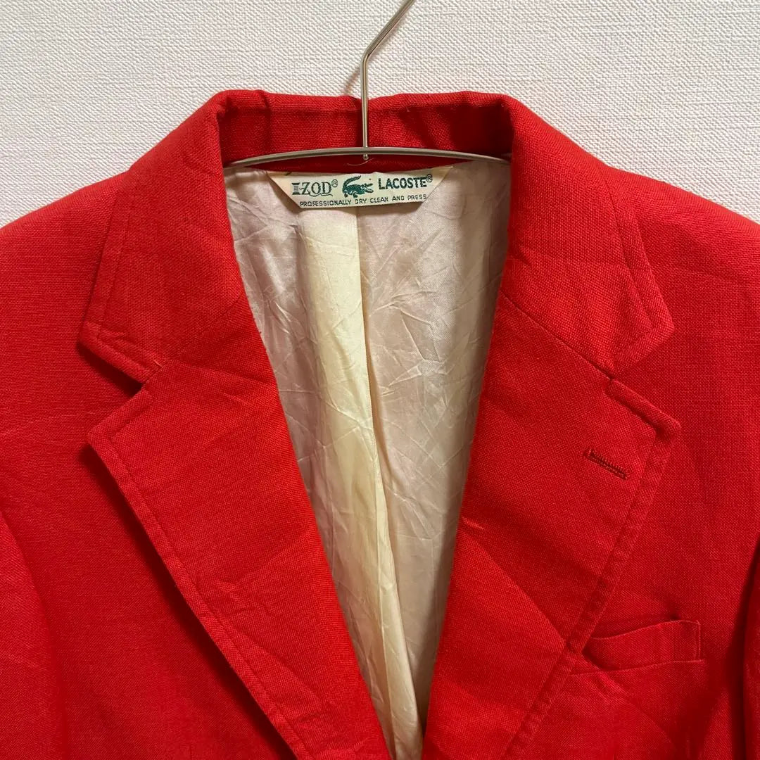 [IZOD LACOSTE] 70s tailored jacket, yarn tag, rare