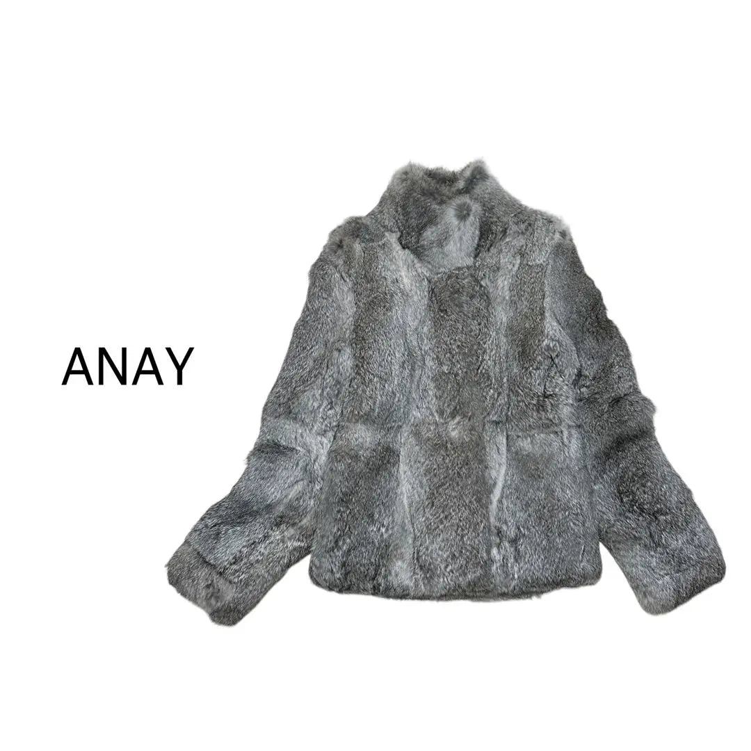 ANAYI Rabbit Fur Jacket Coat Fur 36