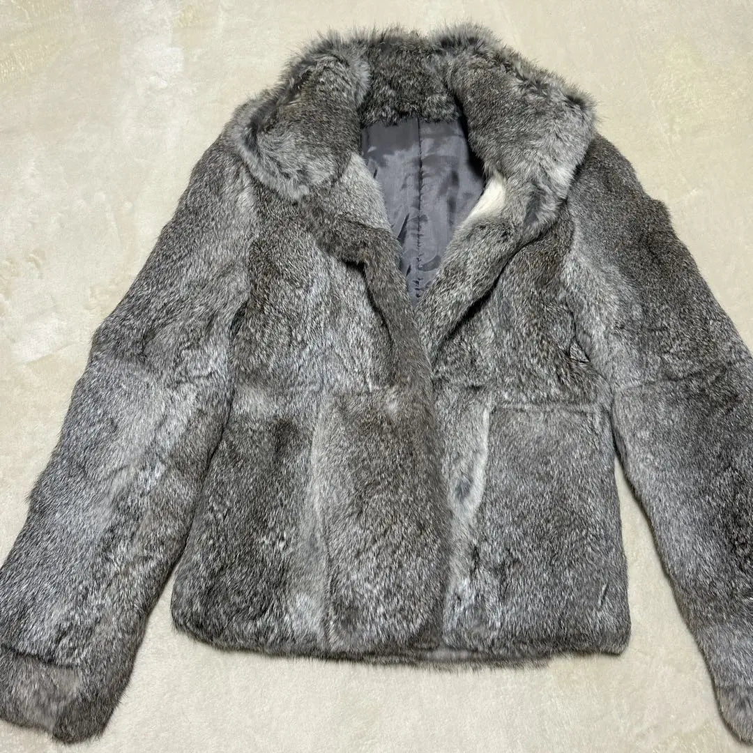 ANAYI Rabbit Fur Jacket Coat Fur 36