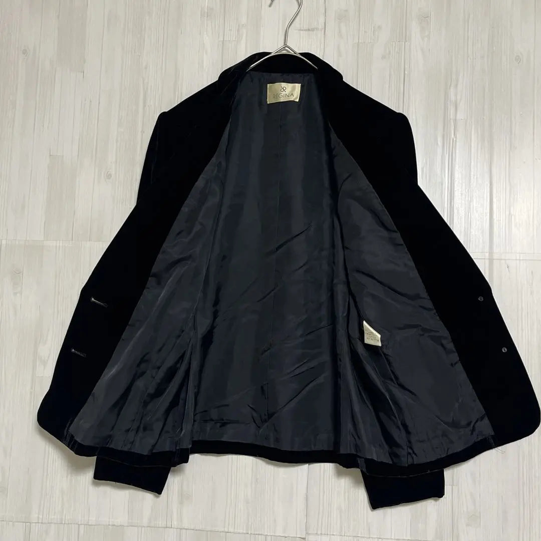 Chaqueta sastre Regina de terciopelo Negro | レジーナ ベルベットテーラードジャケット 黒