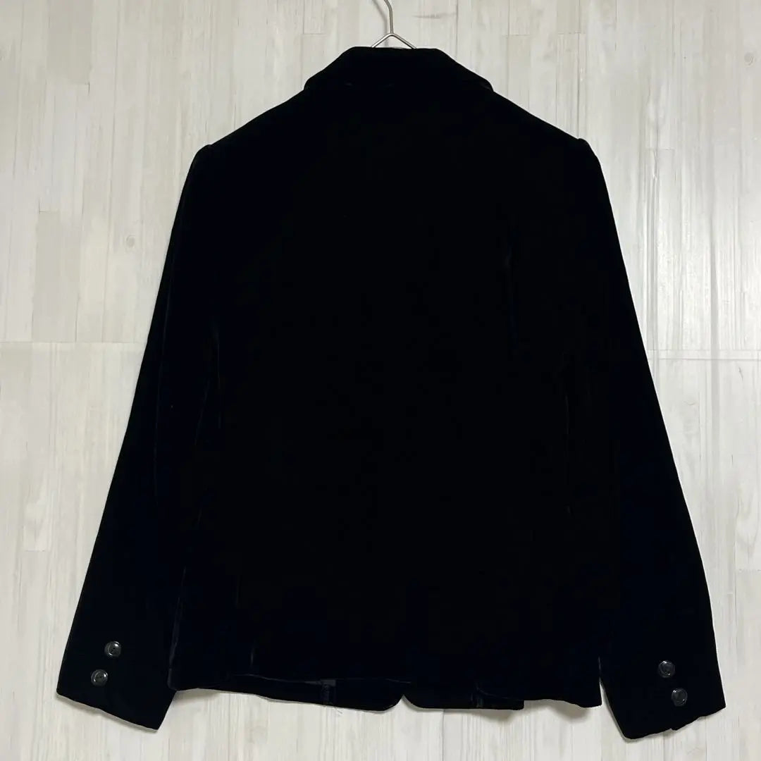 Chaqueta sastre Regina de terciopelo Negro | レジーナ ベルベットテーラードジャケット 黒