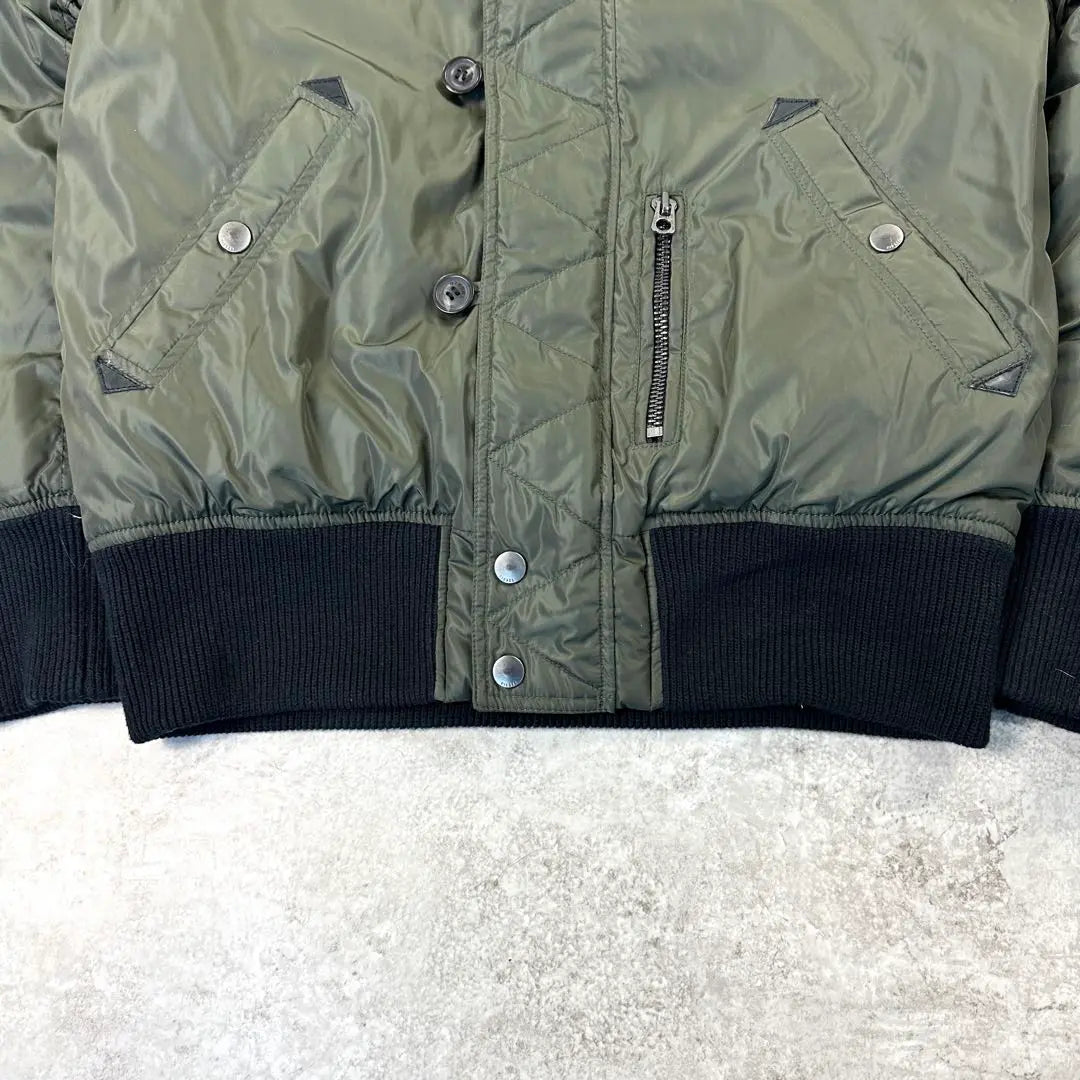 [Extreme beautiful goods] Diesel [Rare] N2B Flight Jacket Y2k Short -length khaki L