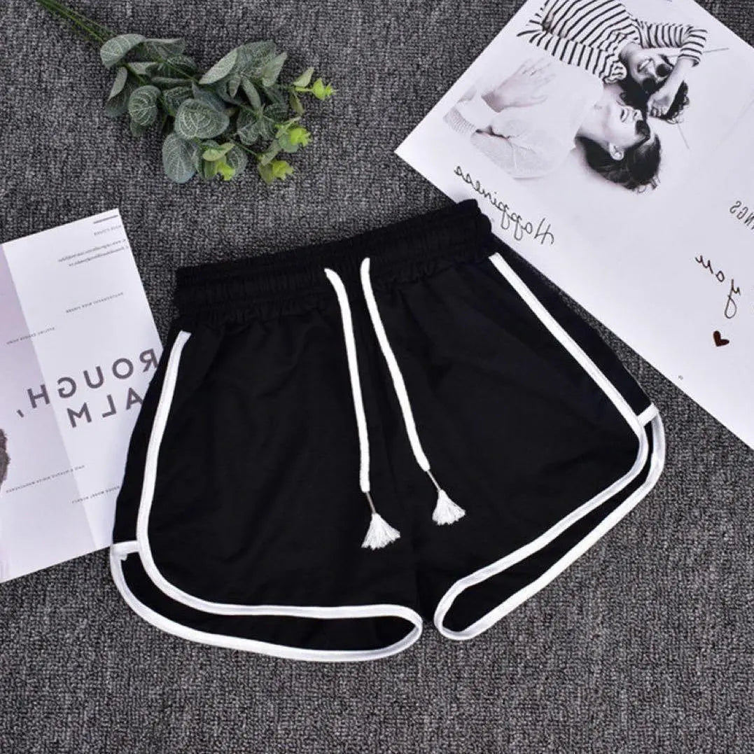 [Set of 2] Black gray lined shorts, shorts, shorts, room wear