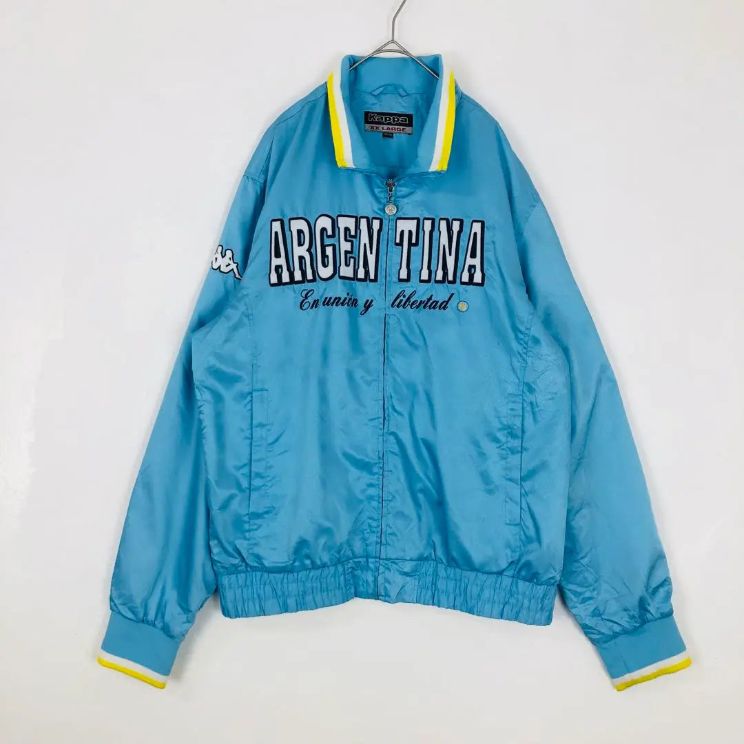 1894 Kappa Argentina Jersey Track Jacket Embroidered Logo Light Blue