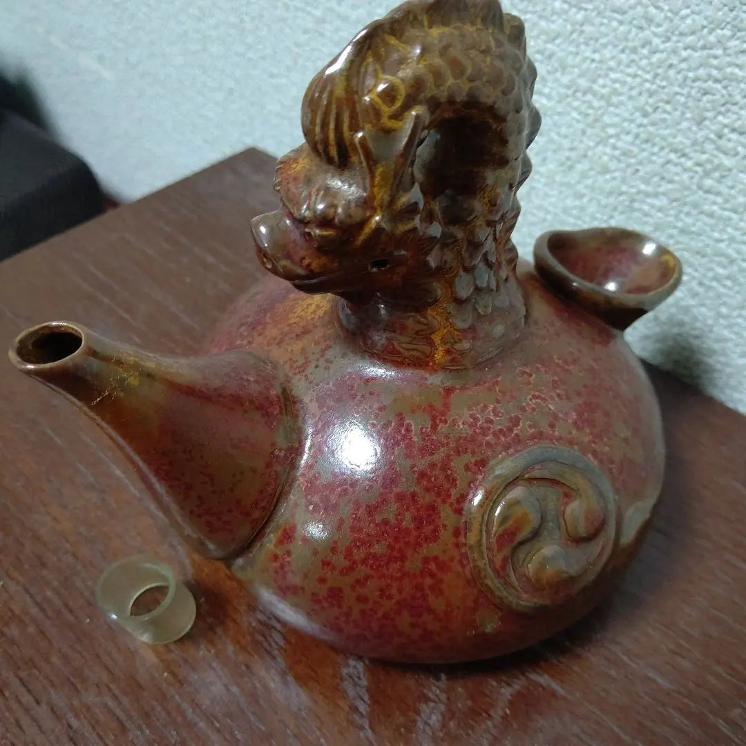 Sakeware, Dragon Design, Inspection, Pottery, Okinawa