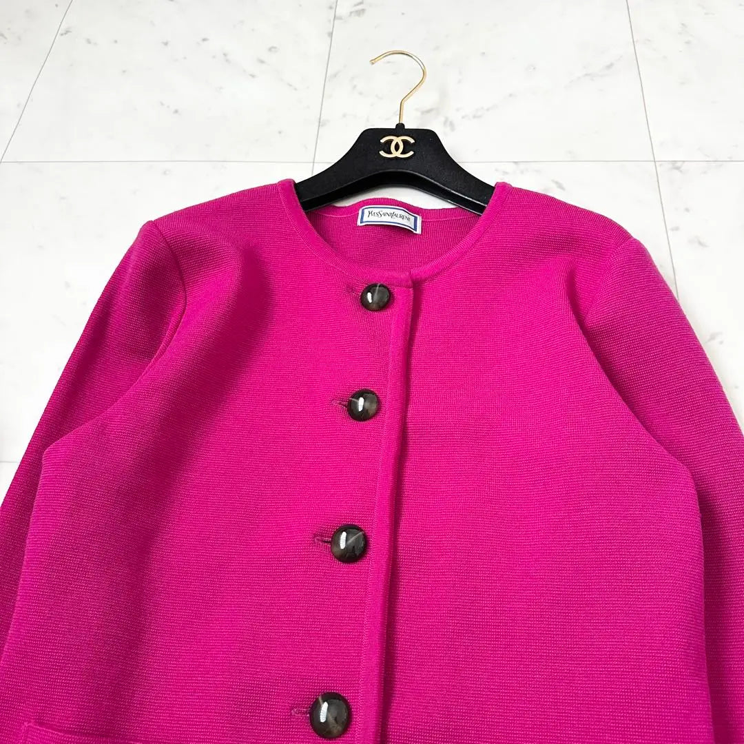 Superb condition ❤️ Yves Saint Laurent YSL knit cardigan pink M