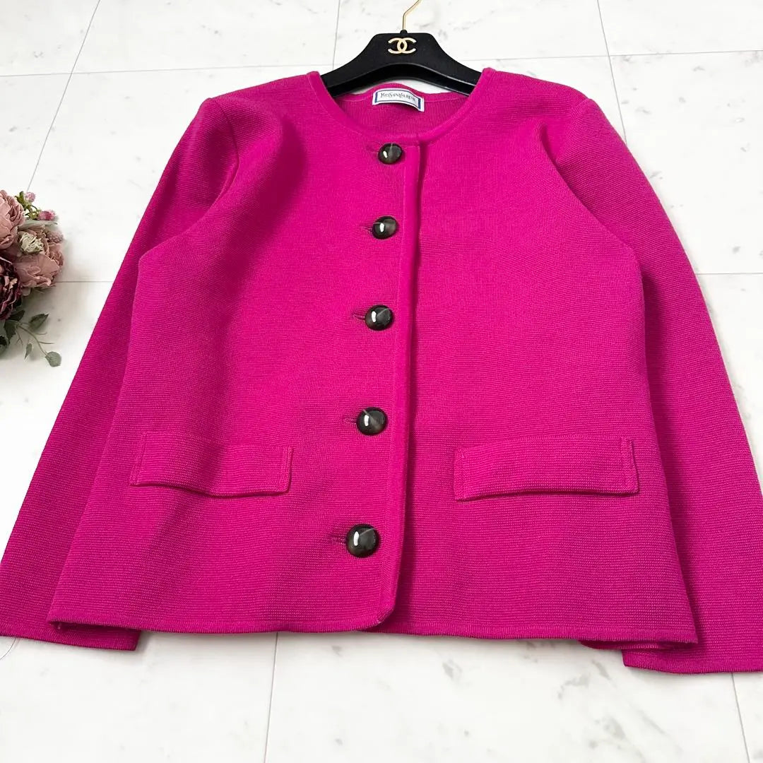 Superb condition ❤️ Yves Saint Laurent YSL knit cardigan pink M