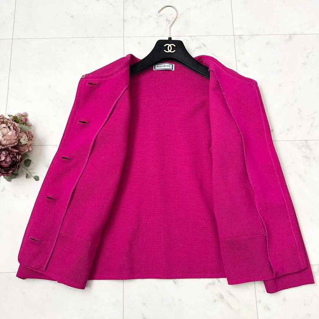 Superb condition ❤️ Yves Saint Laurent YSL knit cardigan pink M