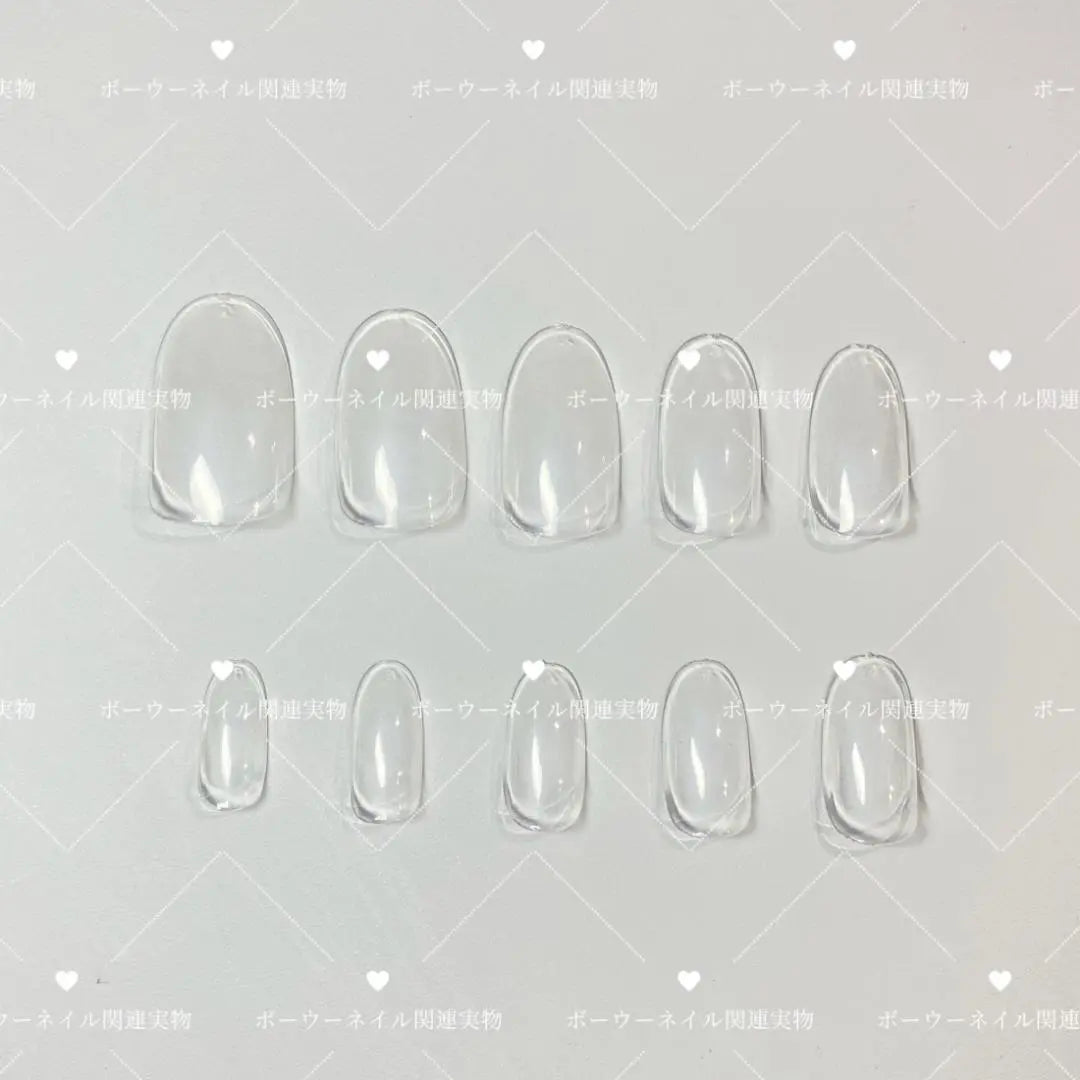 Medium Oval Clear Nail Tip 600 Pieces Fake Nail Clear Tip J