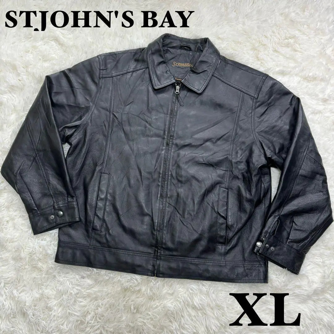 ☆【Good condition】STJOHN'S BAY St. John's Bay Leather Jacket XL☆