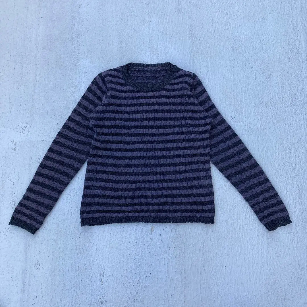 unknown knit sweater striped pattern vintage clothing