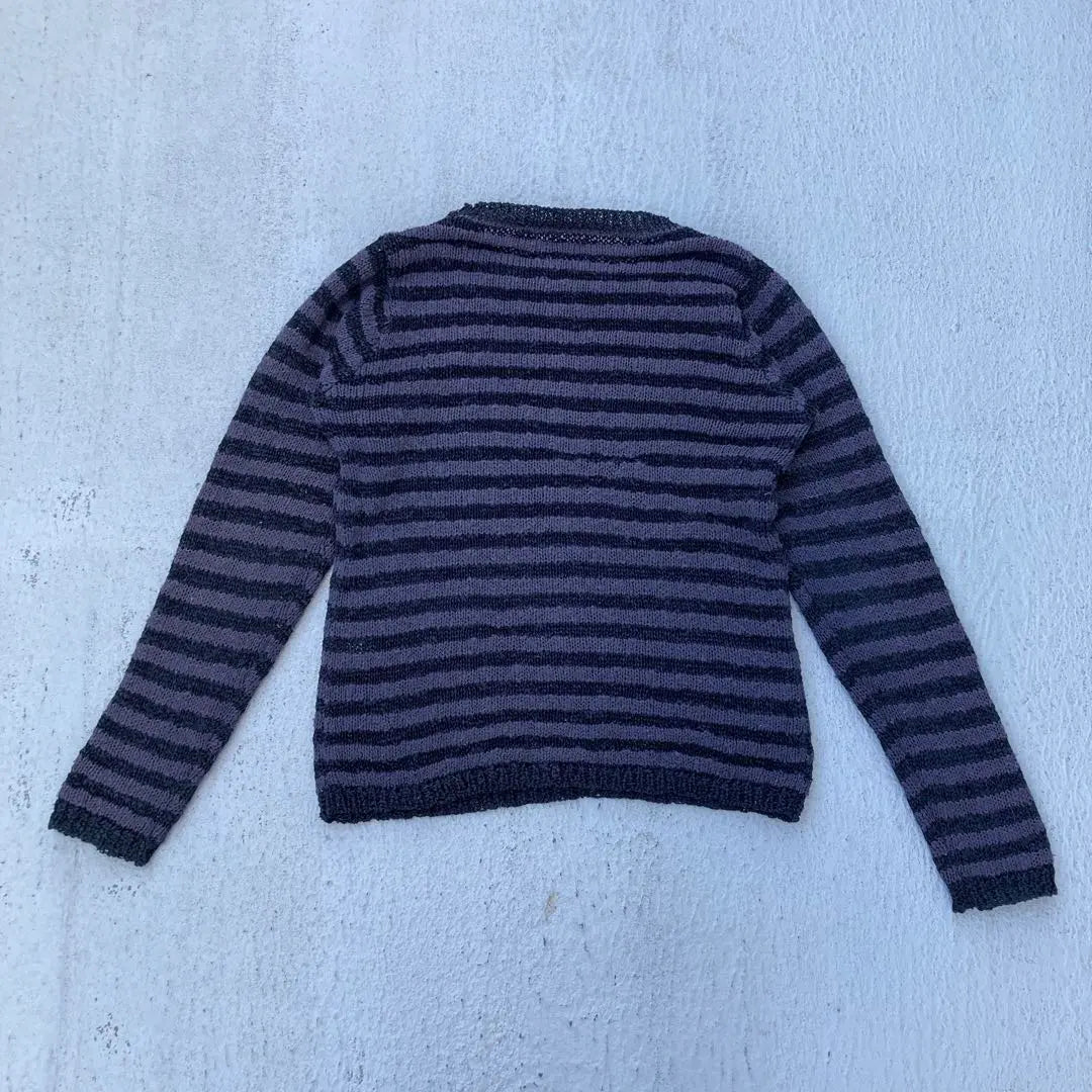 unknown knit sweater striped pattern vintage clothing