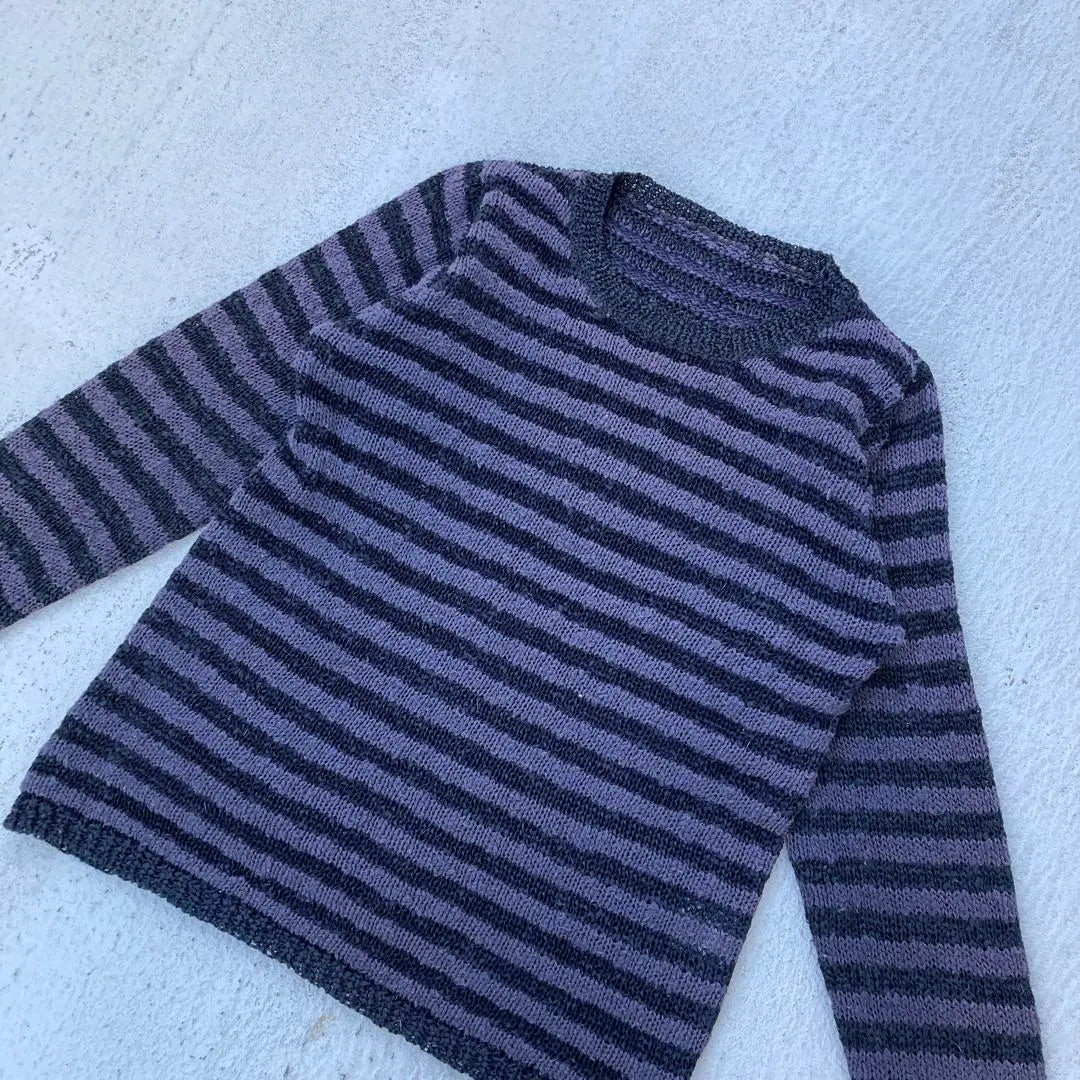 unknown knit sweater striped pattern vintage clothing