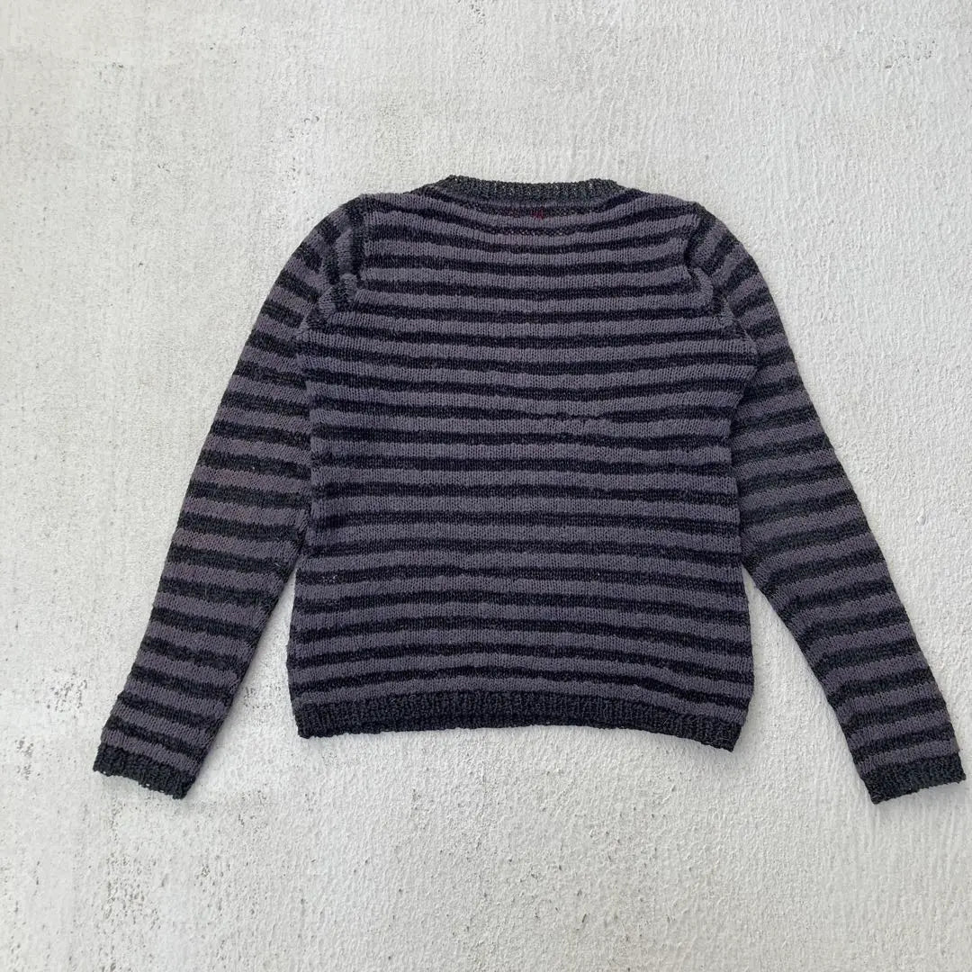 unknown knit sweater striped pattern vintage clothing