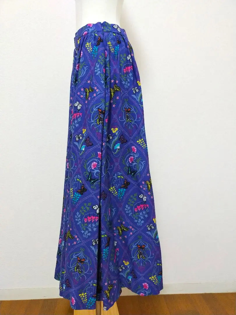 New ☆ Keitamaruyama 2017 Butterfly pattern long skirt, blue