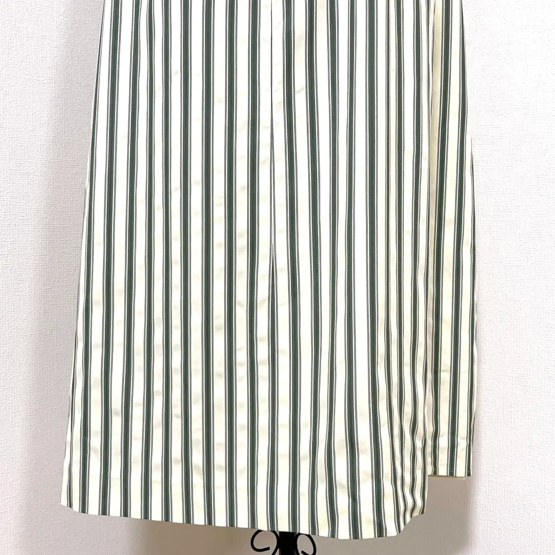 CAST: LISA striped combi dress linen blend M [abu001]