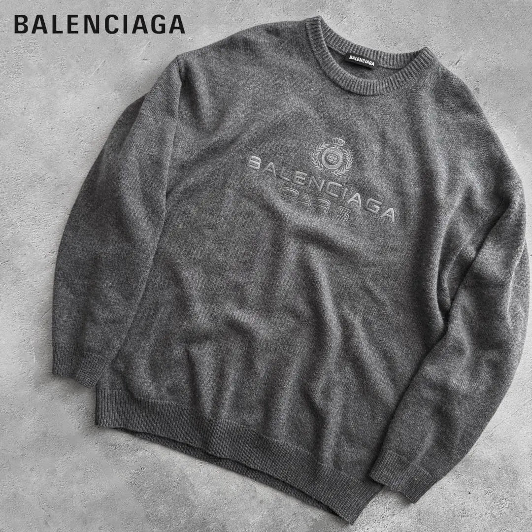 Barenciaga Balenciaga Balenciaga Logo Cashimia Knit S Size