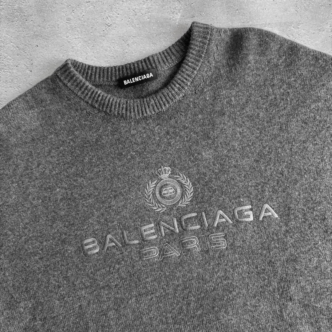 Barenciaga Balenciaga Balenciaga Logo Cashimia Knit S Size