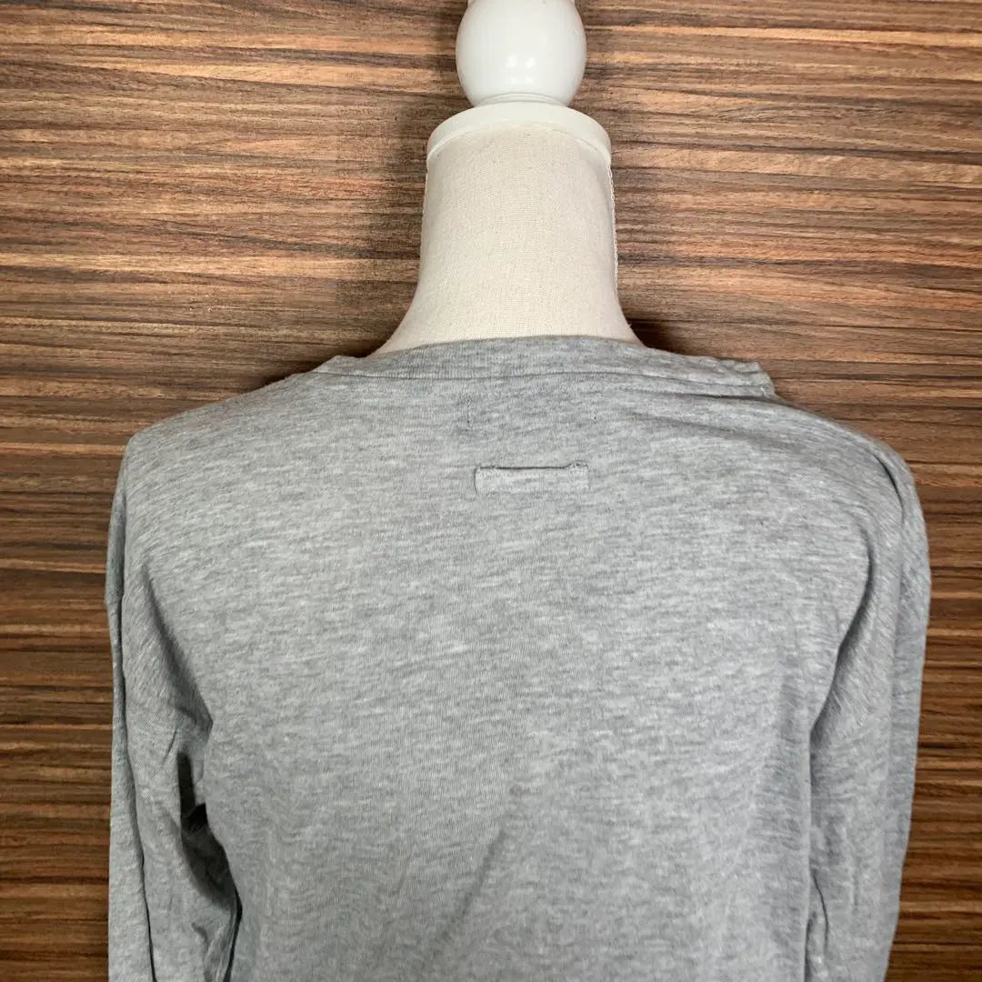 MONO COMME CA Monocomsa T-shirt L Gray Long Sleeve