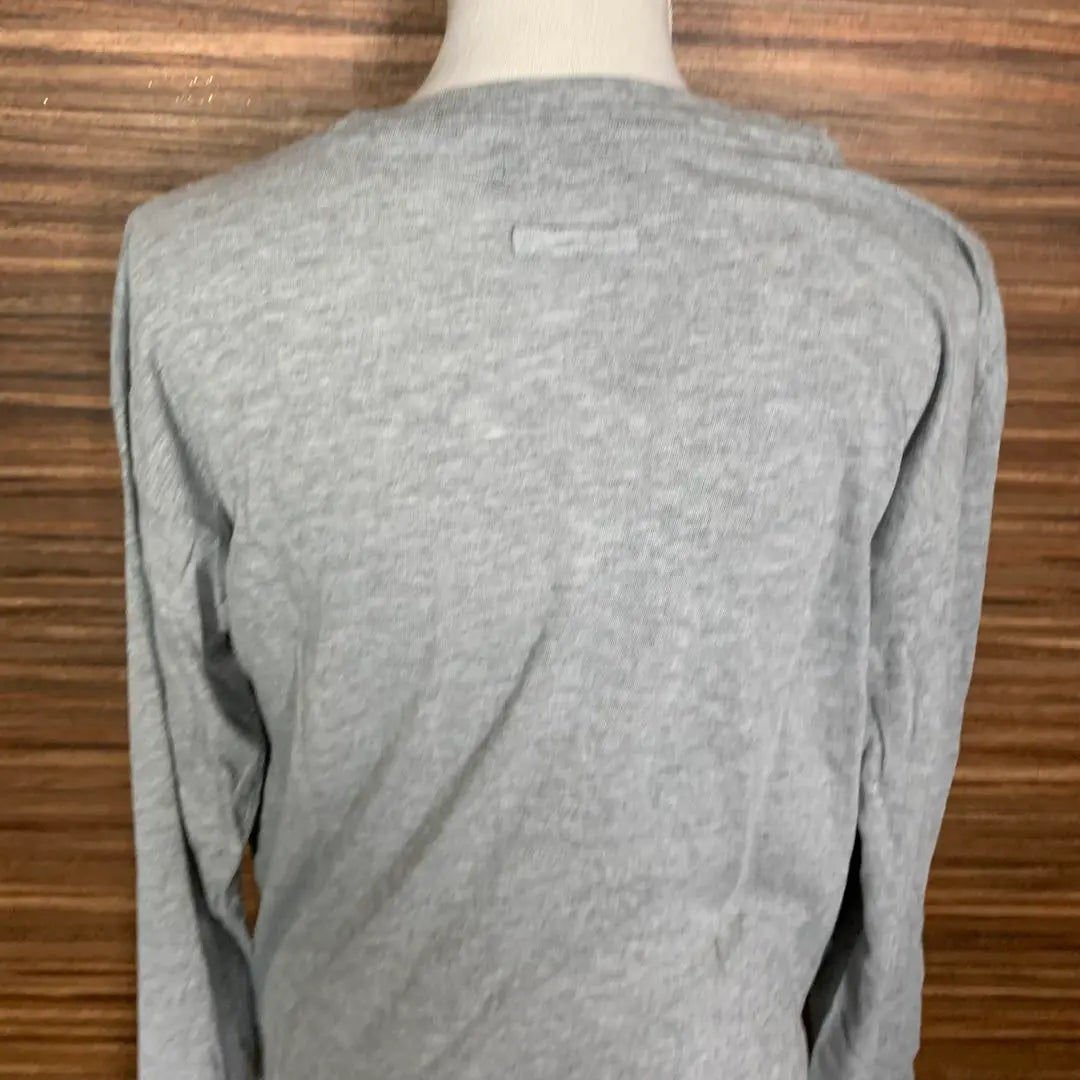 MONO COMME CA Monocomsa T-shirt L Gray Long Sleeve