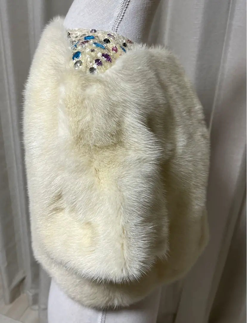 [Christian Dior: Try on only] Mink coat, white, white