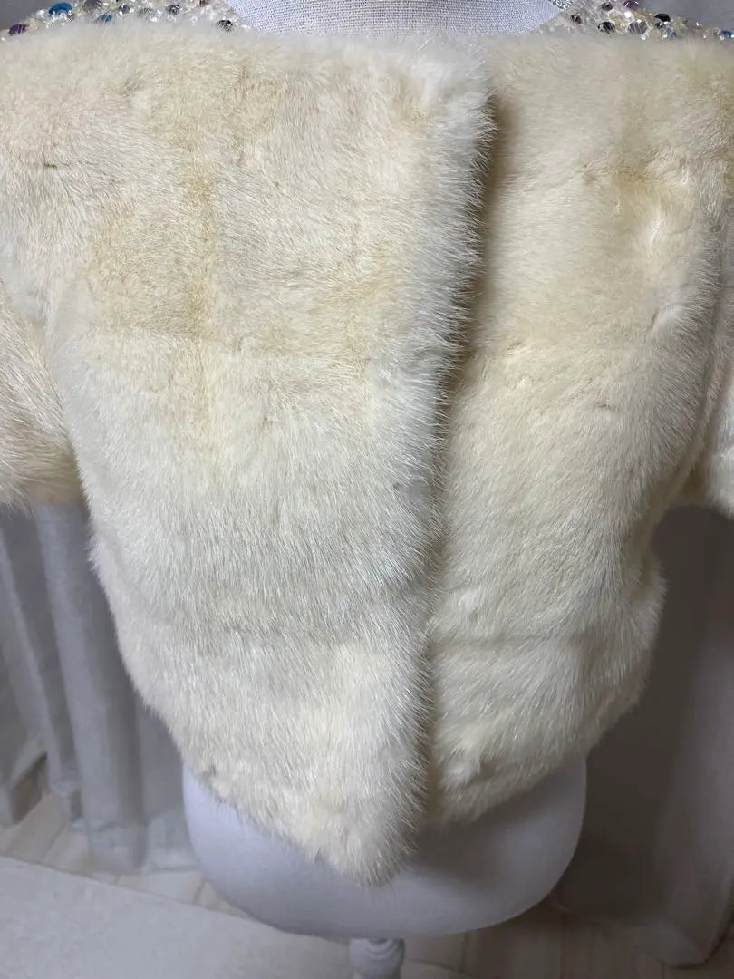 [Christian Dior: Try on only] Mink coat, white, white