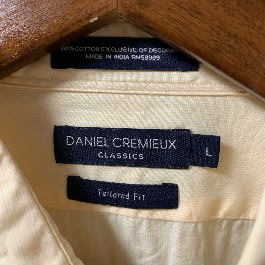 Long sleeve shirt DANIEL CREMIEUX Yellow Casual E664