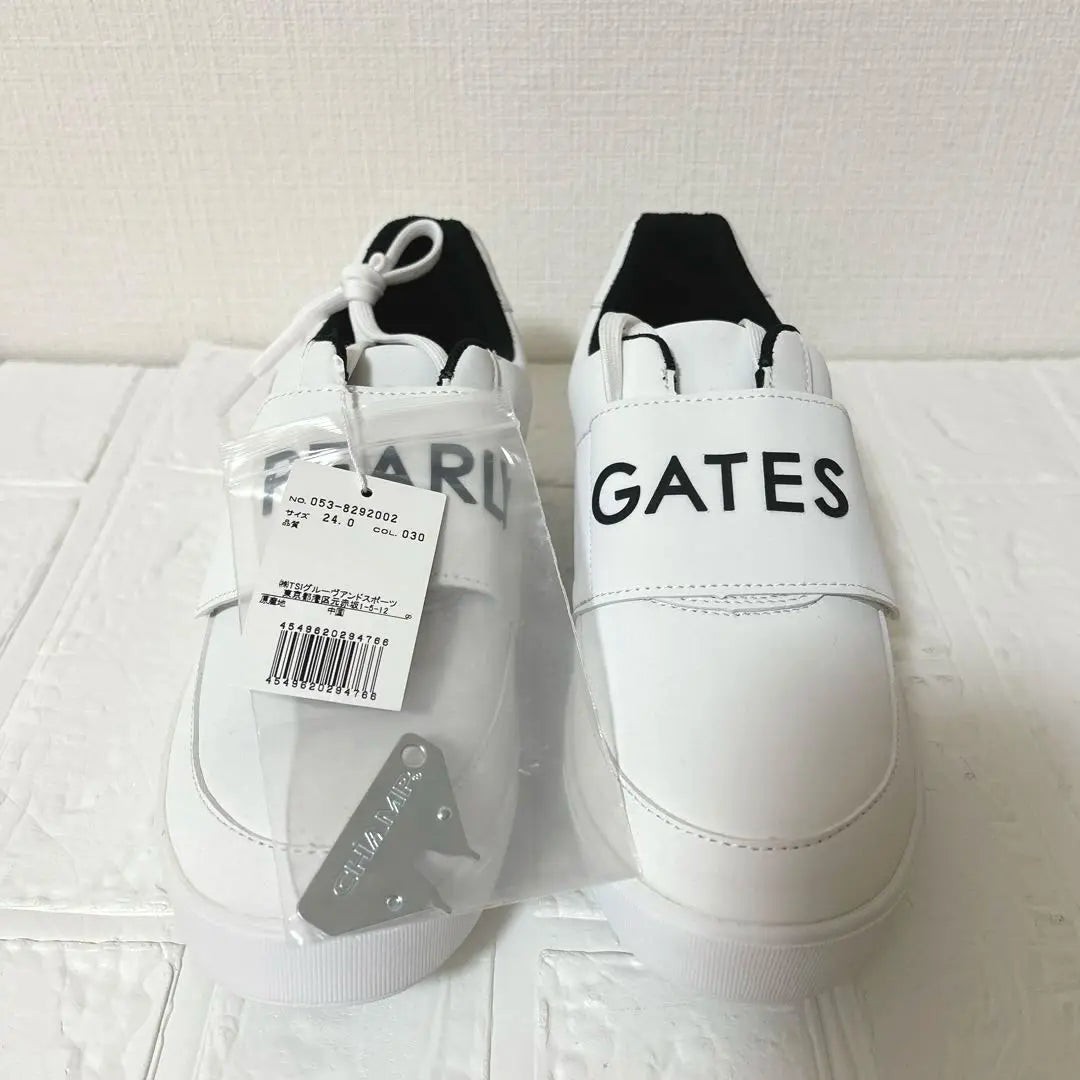 ✨Nuevos [Pearly Gates] (24) Zapatos de golf, muy populares, velcro, color blanco