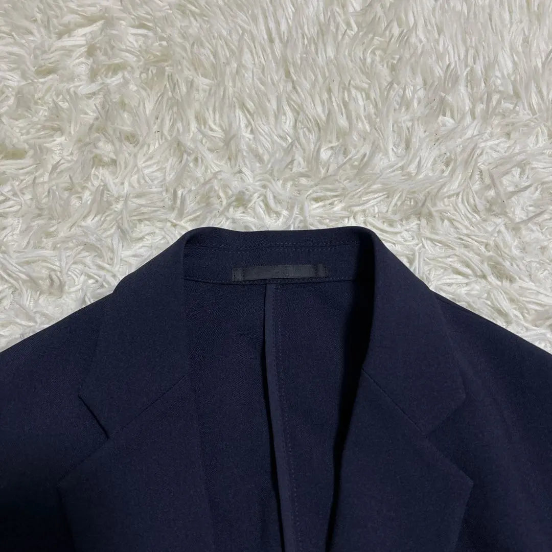 ✨ Como nueva [UNIQLO] (M) Chaqueta Inspiradora Chaqueta Entallada Azul Marino