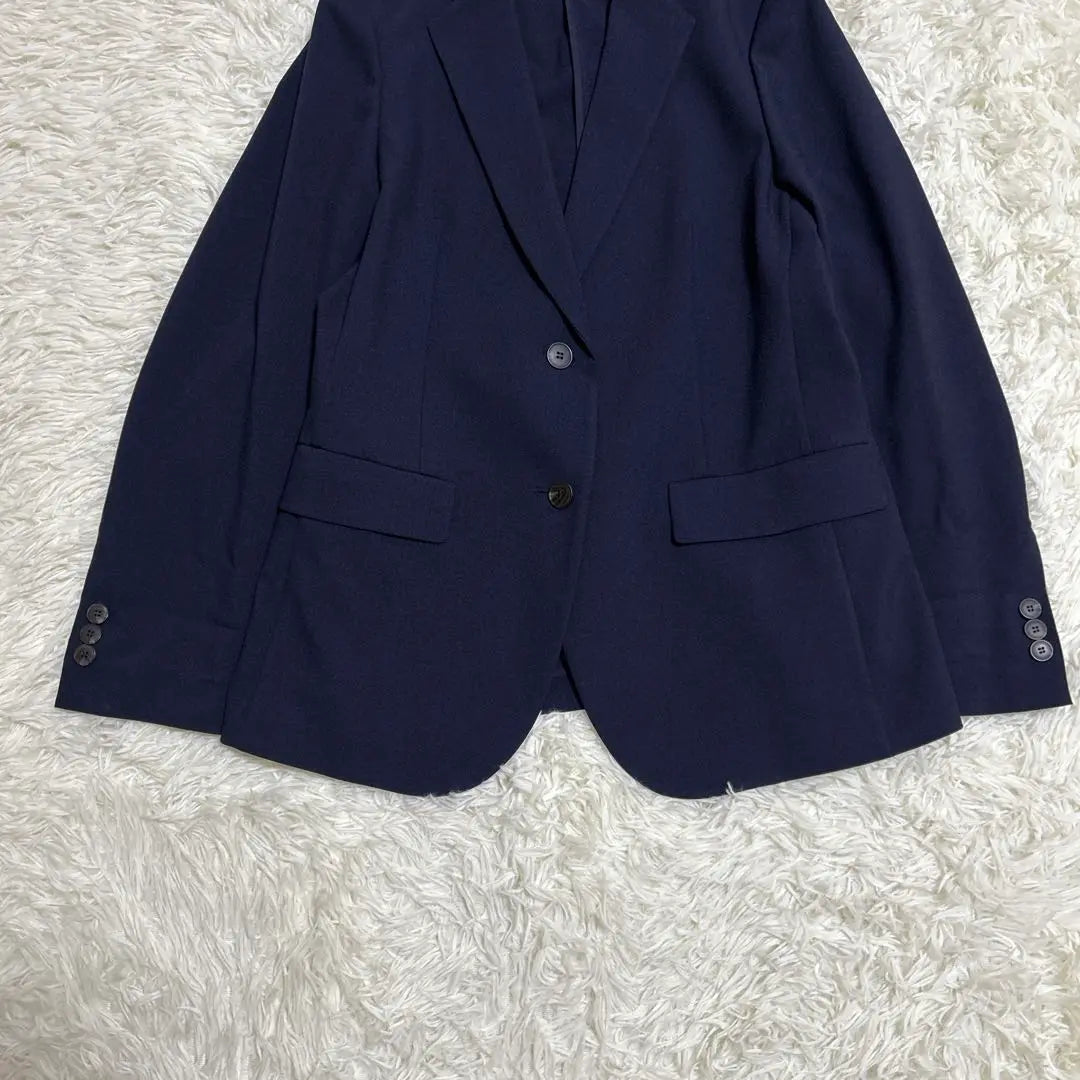 ✨ Como nueva [UNIQLO] (M) Chaqueta Inspiradora Chaqueta Entallada Azul Marino