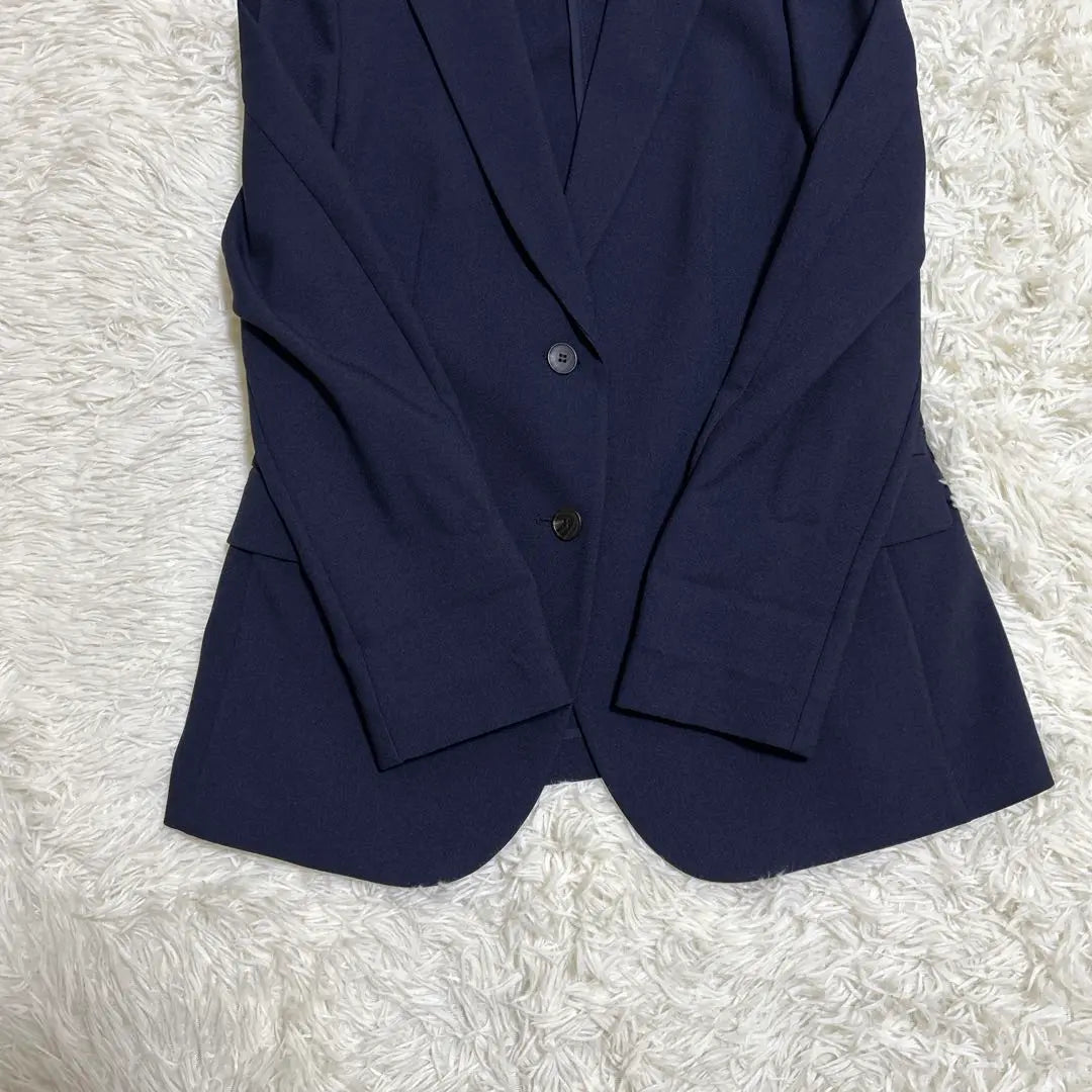 ✨ Como nueva [UNIQLO] (M) Chaqueta Inspiradora Chaqueta Entallada Azul Marino