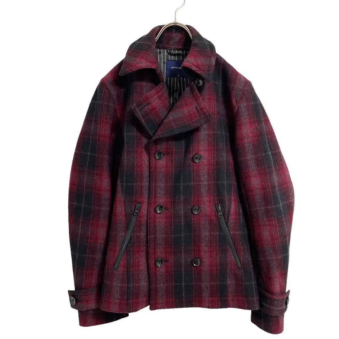 Mind BLOW [03] Men's Peacoat Check Red