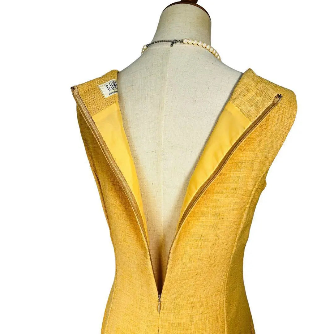 Conjunto de una pieza y chaqueta BOWLER, manga corta, amarillo, con cinturón