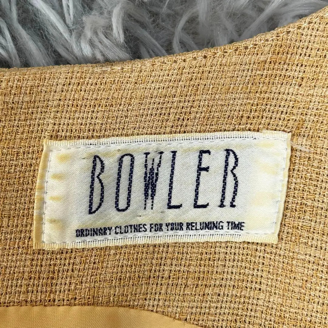 Conjunto de una pieza y chaqueta BOWLER, manga corta, amarillo, con cinturón