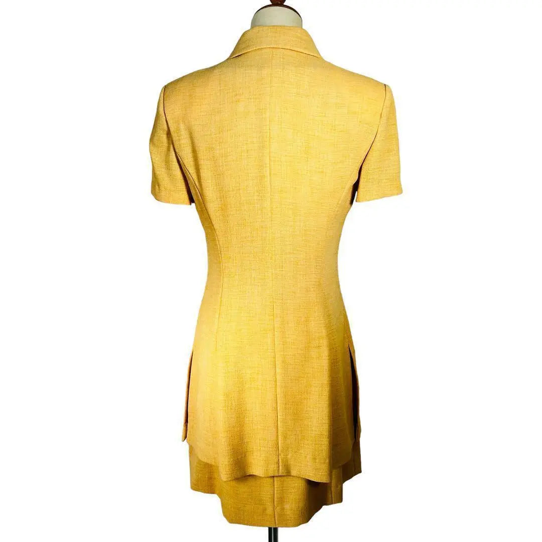 BOWLER One-piece & Jacket Set, Short Sleeve, Yellow, with Belt