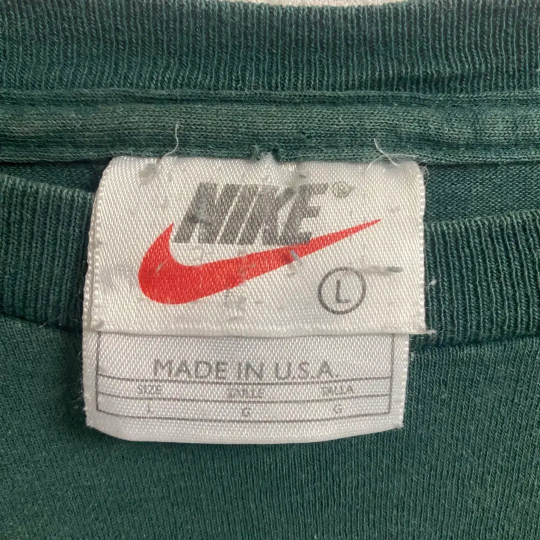 Rare USA 90s Nike Air T -shirt Fade Green L