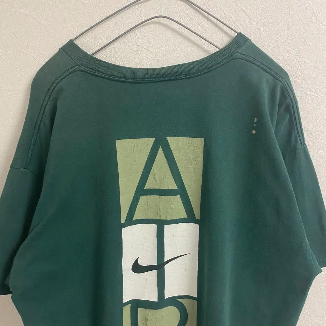 Rara camiseta Nike Air de los años 90 de EE. UU. Fade Green L | 希少 USA製 90s NIKE AIR Tシャツ フェード グリーン L